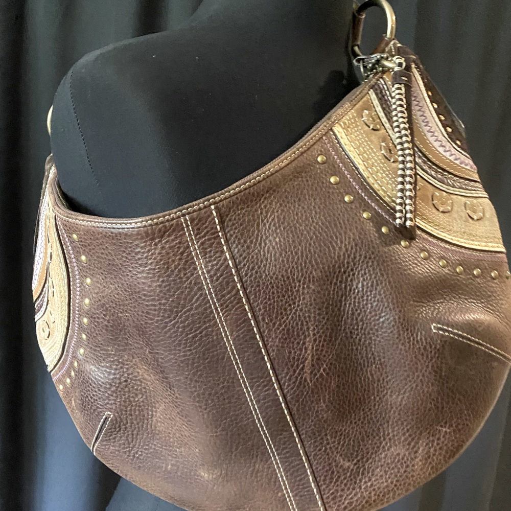 🔥SALE🔥Brown Leather Coach Hobo Purse